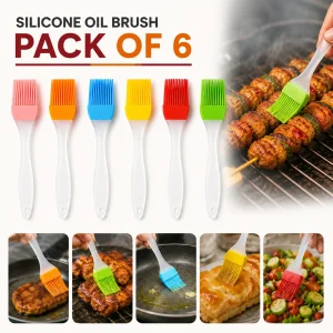 6pc Silicone Oil Brush