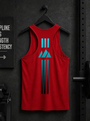 Arrow Line Printed Tank Top For Mens