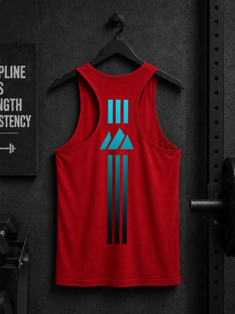 Arrow Line Printed Tank Top For Mens