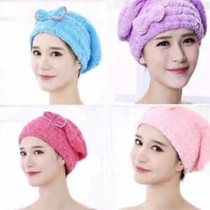 Bath Towel Cap – Soft Microfiber Hair Drying Wrap