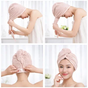 Magic Hair Towel Cap – Quick Dry Microfiber Wrap