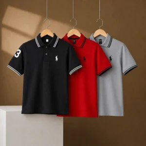 Bundle of 3 BRS Classic Polo T-Shirts for Kids