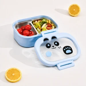 Cute Panda Cartoon Stainless Steel Lunch Box For Kids