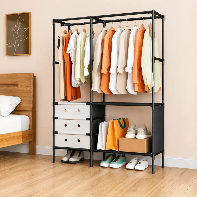 Double Row Coat & Shoe Rack Double Row Coat & Shoe Rack