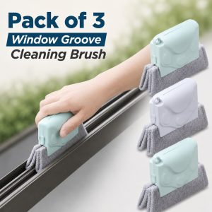 Pack of 3 Window Groove Cleaning Brushes