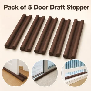Pack of 5 Door Draft Stopper – Under Door Seal Guard