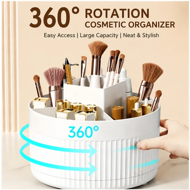 Portable Desktop Cosmetic Organizer