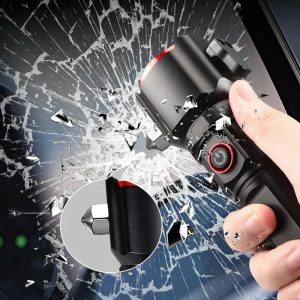 Multi‑Functional LED Flashlight – Rechargeable with Hammer