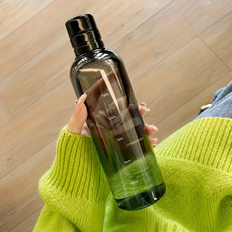 Acrylic Water Bottle With Time Scale Acrylic Water Bottle With Time Scale