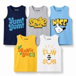 Pack of 5 Smile Fun Box Kids Printed Tank Tops