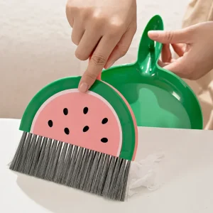 Portable Mini Brush & Dustpan Set – Fruit Design