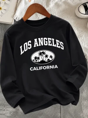 Los Angeles Printed Long Sleeve T-Shirts for Kids