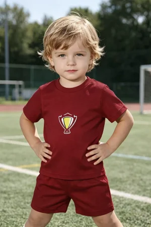 Trophy Printed Summer Short Suit For Kids