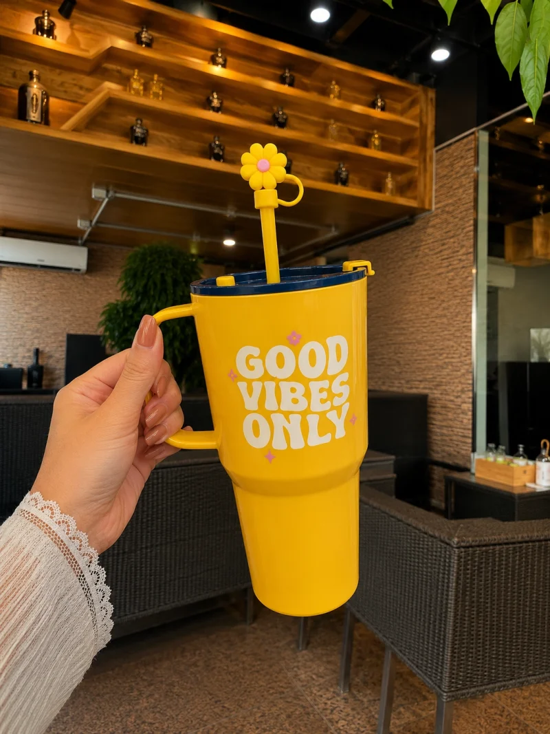 Cute Mini Tumbler – High Quality Plastic Material with Straw & Cap