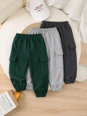 Bundle of 3 BHC Cargo Terry Trouser for Kids
