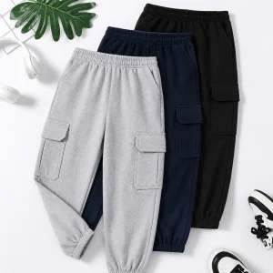 Bundle of 3 HNB Cargo Terry Trouser for Kids