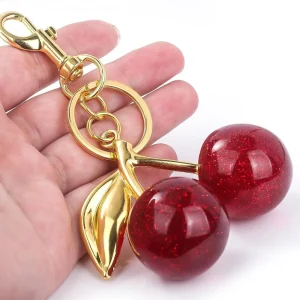 Cherry Keychain – Fashion Bag Charm & Stylish Accessory
