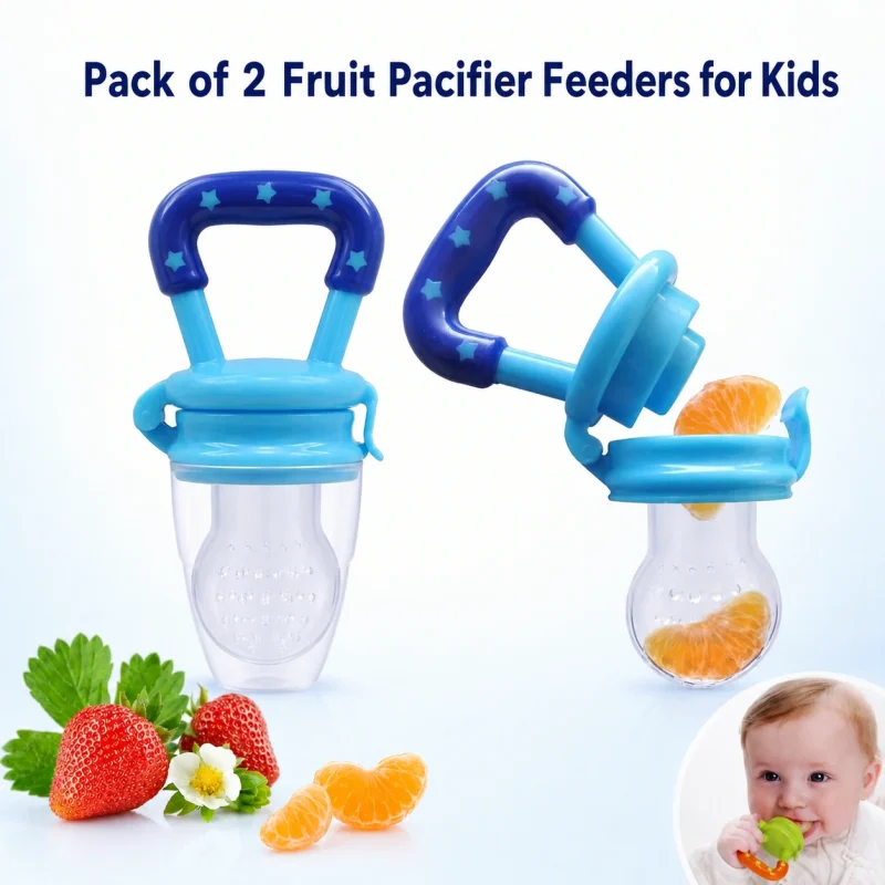 Pack of 2 Fruit Pacifier Feeder for Kids