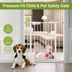 Pressure Fit Child & Pet Safety Gate – Adjustable Width