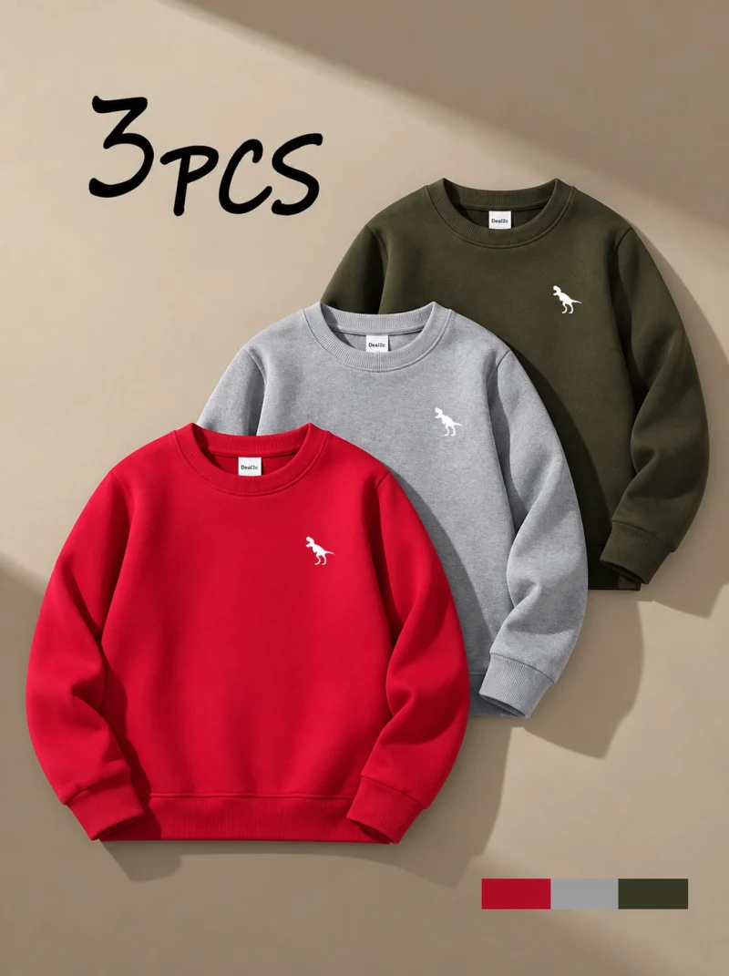 Pack of 3 Trio RAHG Printed Sweatshirts for Kids