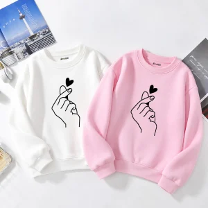 Pack of 2 Love Gesture Printed Sweatshirts for Women