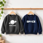 Pack of 2 Space & Planet Printed Sweatshirts for Young Kids