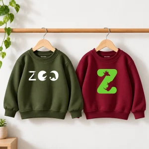 Pack of 2 Zoo World Printed Sweatshirts for Young Kids