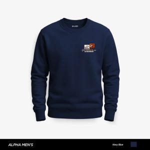 Grow Achievement Printed Navy Blue Sweatshirt for Men