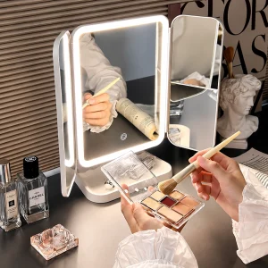 3-Fold LED Makeup Mirror