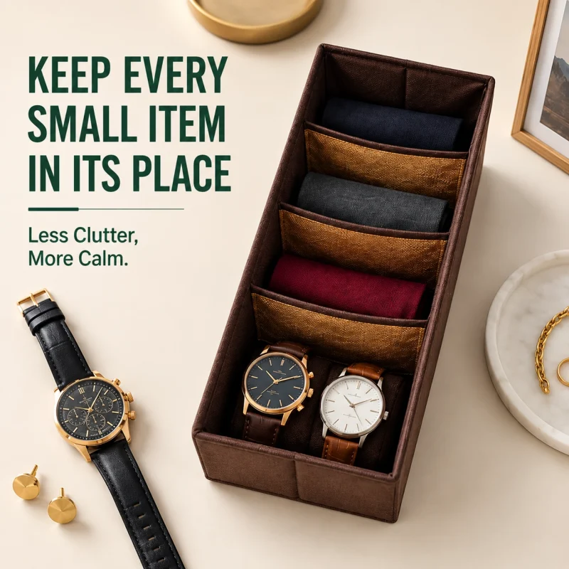 4-Grid Drawer & Accessories Organizer