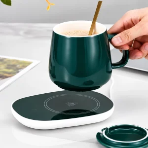 Electric Smart Heating Coaster & Ceramic Mug