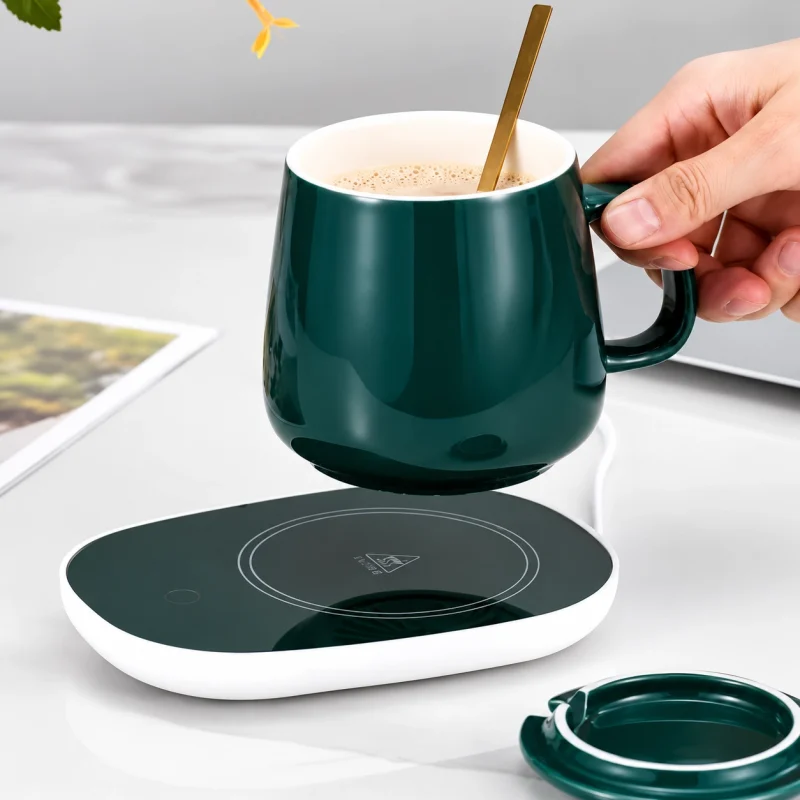 Electric Smart Heating Coaster & Ceramic Mug