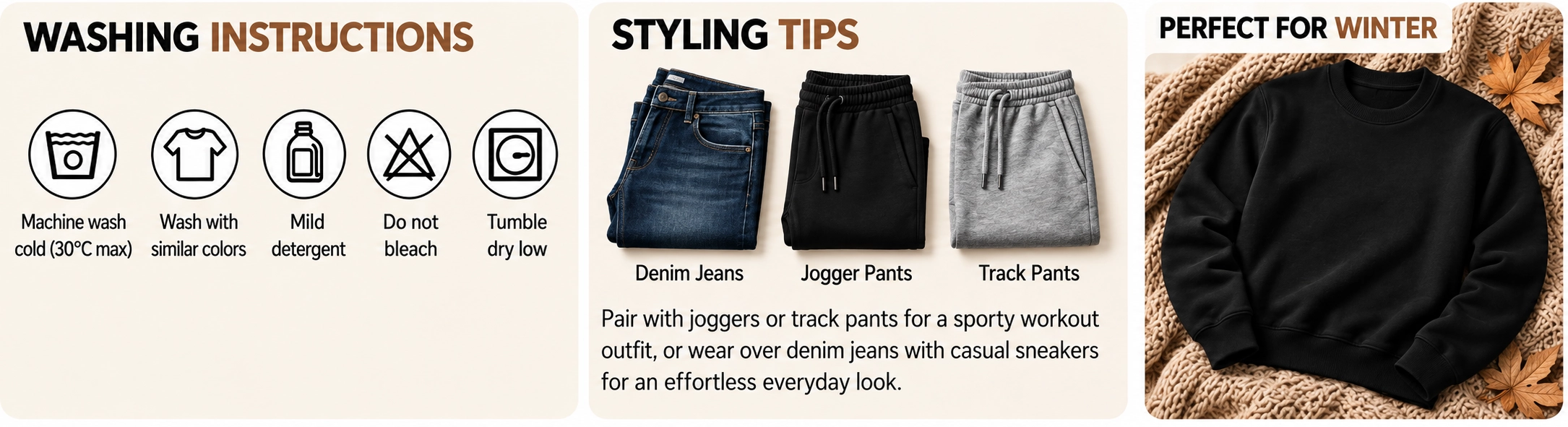 Premium winter comfort details