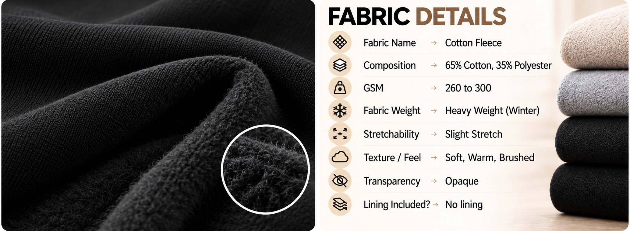 Premium winter comfort details