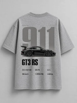 GT3 Performance Printed Oversized T-Shirt For Mens