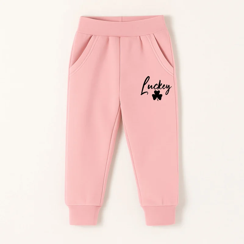 Girls Random Printed Sweatpants