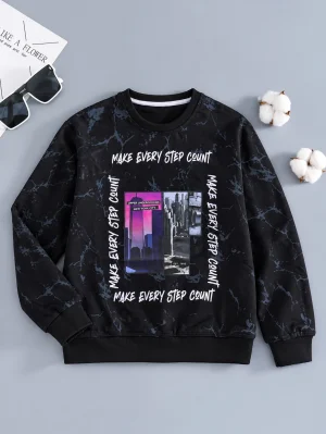 Make Every Step Graphic Sweatshirts for kids
