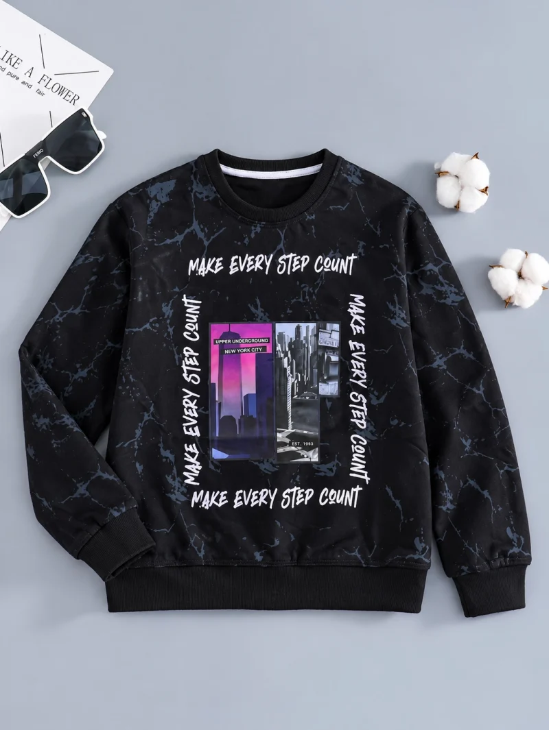 Make Every Step Graphic Sweatshirts for kids