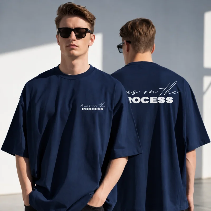 Process Printed Oversized T-Shirt For Men Process Printed Oversized T-Shirt For Men