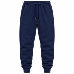 Navy jogger pants — clear individual garment view